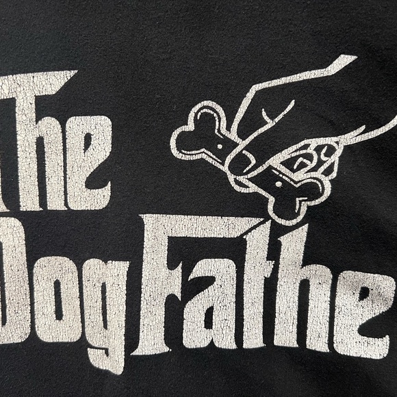 XL 'The Dogfather' Tee - Canine Capo Cool, A Pawsome Parody - Picture 2 of 2
